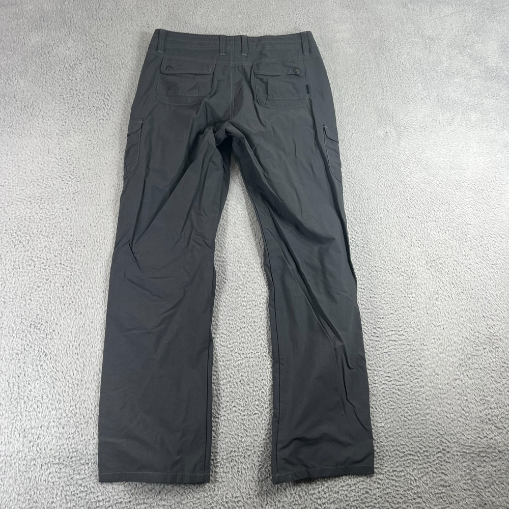 Kuhl Pants Womens 10 Gray Cargo Outdoor Camping Hiking Travel Nylon Gorpcore - Picture 9 of 11